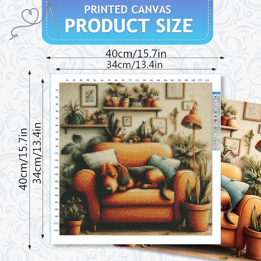 HUACAN Cross Stitch Kit Dog An - Plant Parent Kit recension och pris
