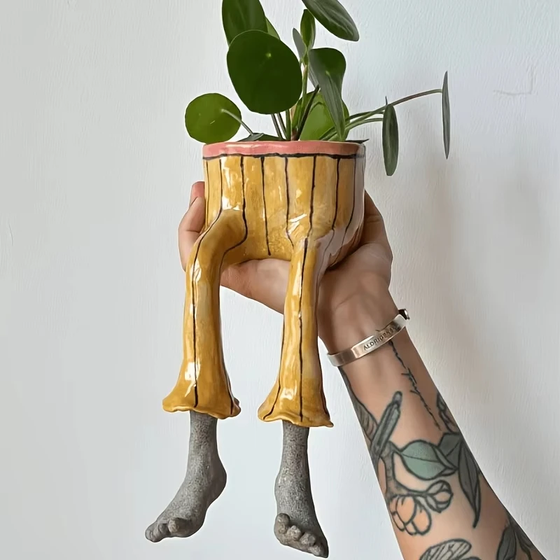Whimsical Resin Leggy Planter  - Parent Of Plant recension och pris