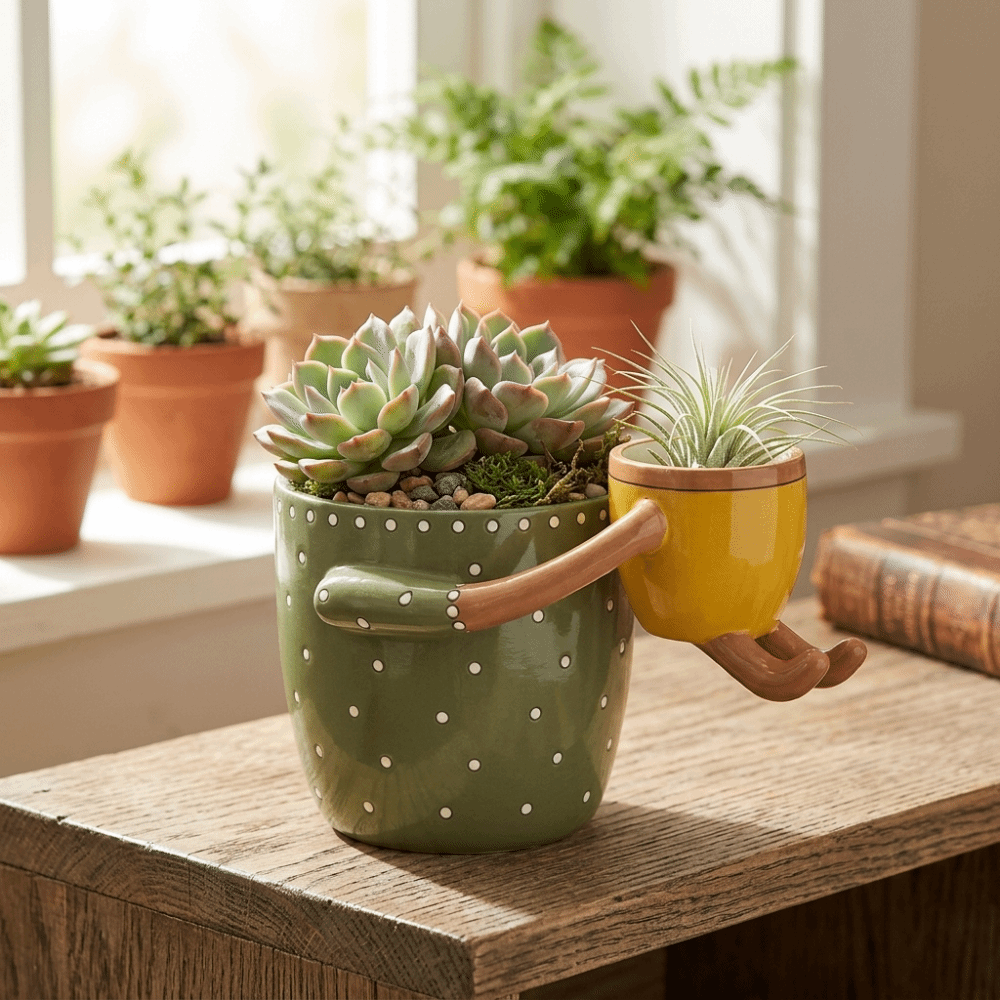 Resin Parent-child Flowerpot w - Parent Of Plant recension och pris