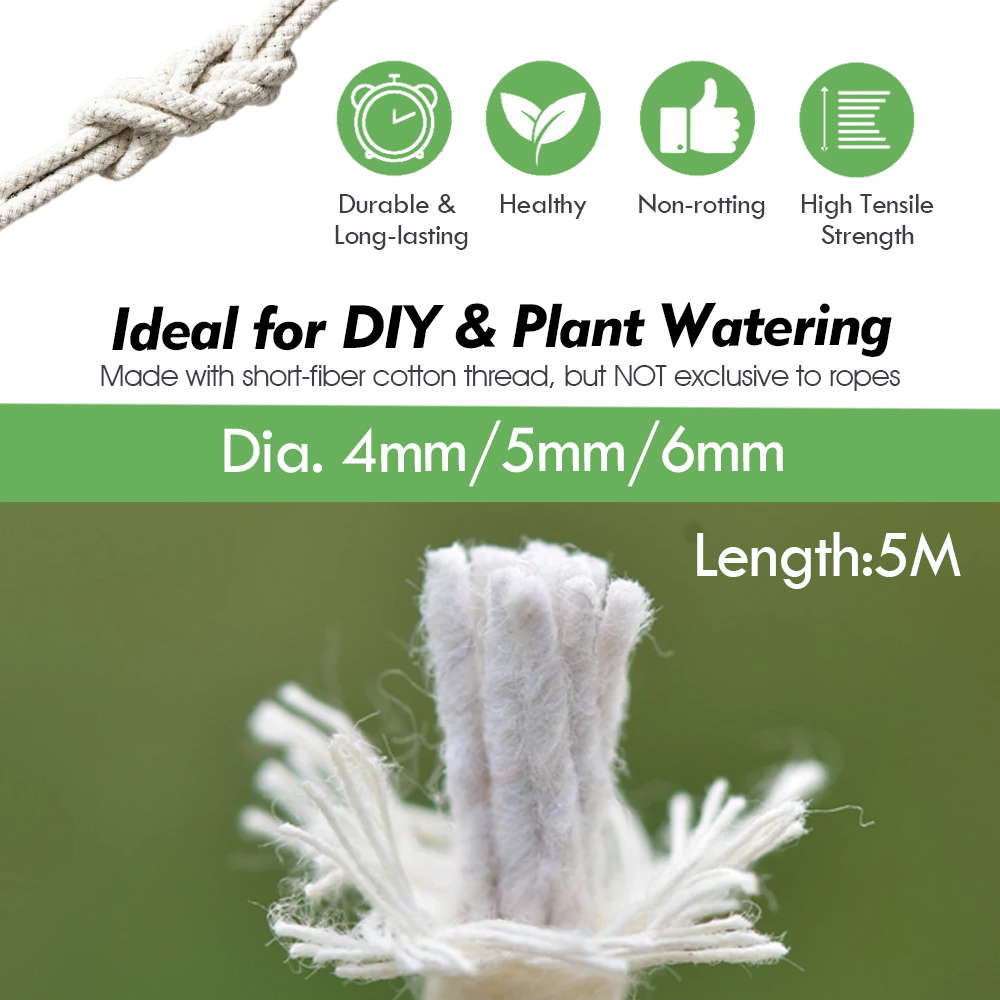 4/5/6mm Self Watering Cotton W - Plant Parent Kit recension och pris